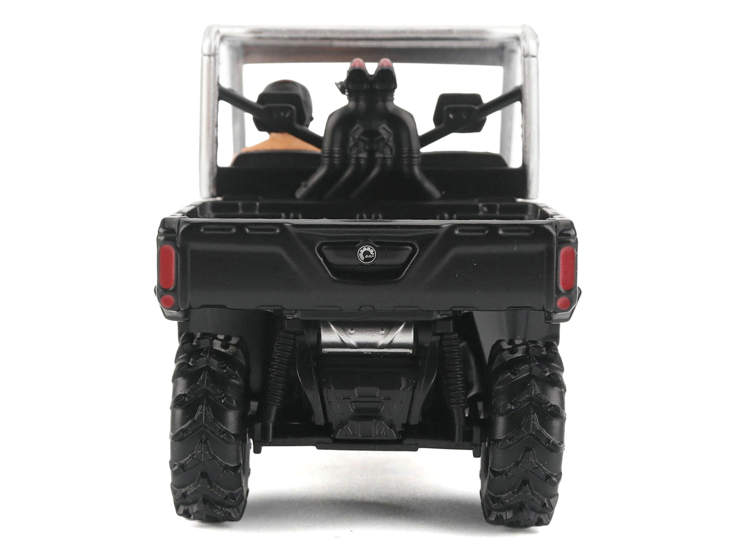 Can-Am Defender XMR Silver Metallic and Black with Driver Figure 1/32 Diecast Model by BRP Models