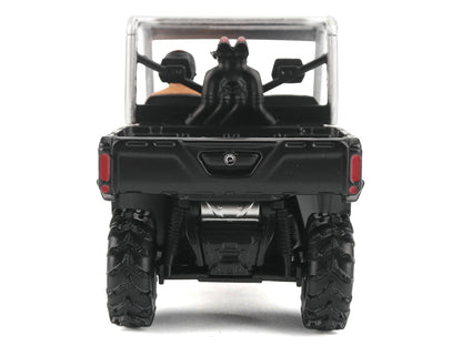 Can-Am Defender XMR Silver Metallic and Black with Driver Figure 1/32 Diecast Model by BRP Models