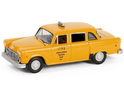 1980 Checker Taxicab "Yellow Cab Co. #1793" Yellow "Ferris Bueller's Day Off" (1986) Movie "Hollywood Series" Release 42 1/64 Diecast Model Car by Greenlight-DiecastModeler.com