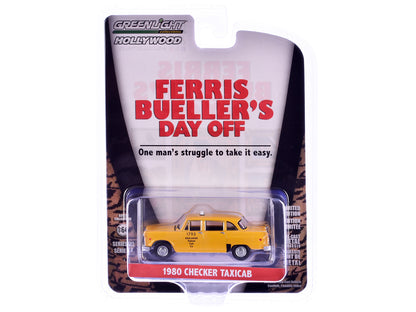 1980 Checker Taxicab "Yellow Cab Co. #1793" Yellow "Ferris Bueller's Day Off" (1986) Movie "Hollywood Series" Release 42 1/64 Diecast Model Car by Greenlight-DiecastModeler.com