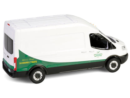 2015 Ford Transit Van White and Green "Cold Pursuit" (2019) Movie "Hollywood Series" Release 43 1/64 Diecast Model Car by Greenlight