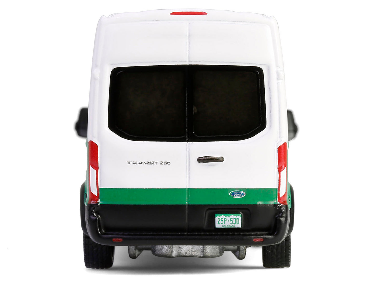 2015 Ford Transit Van White and Green "Cold Pursuit" (2019) Movie "Hollywood Series" Release 43 1/64 Diecast Model Car by Greenlight