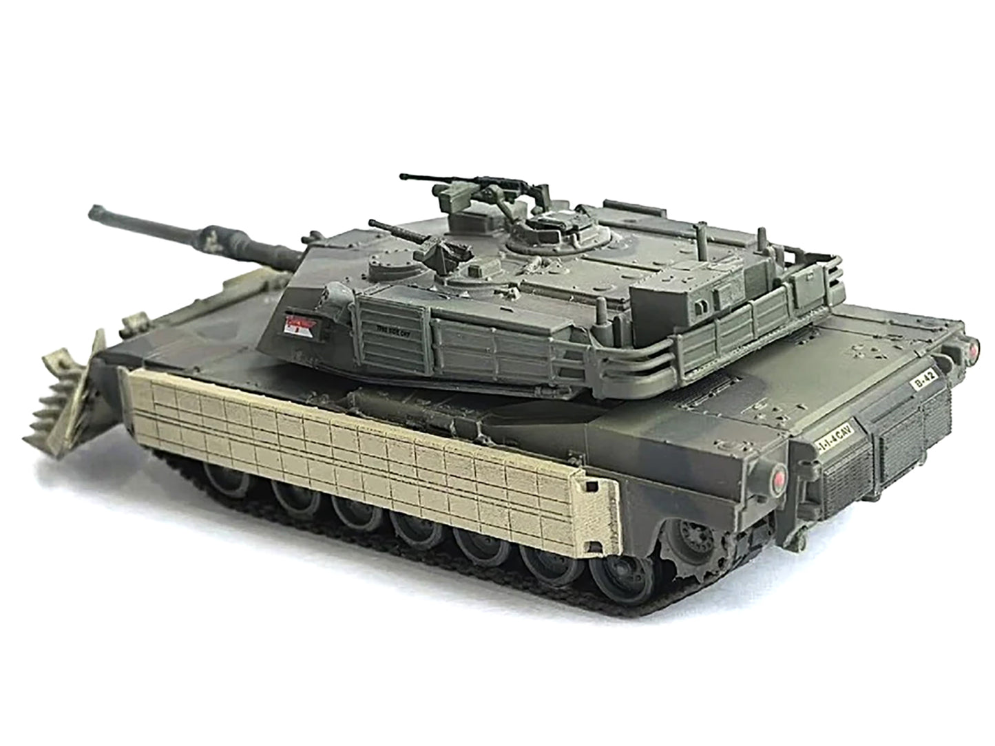 United States M1A1 AIM (Abrams Integrated Management) Tank with Mine Plow (Plowing Mode) #68 "United States Army" Olive Drab "NEO Dragon Armor" Series 1/72 Plastic Model by Dragon Models