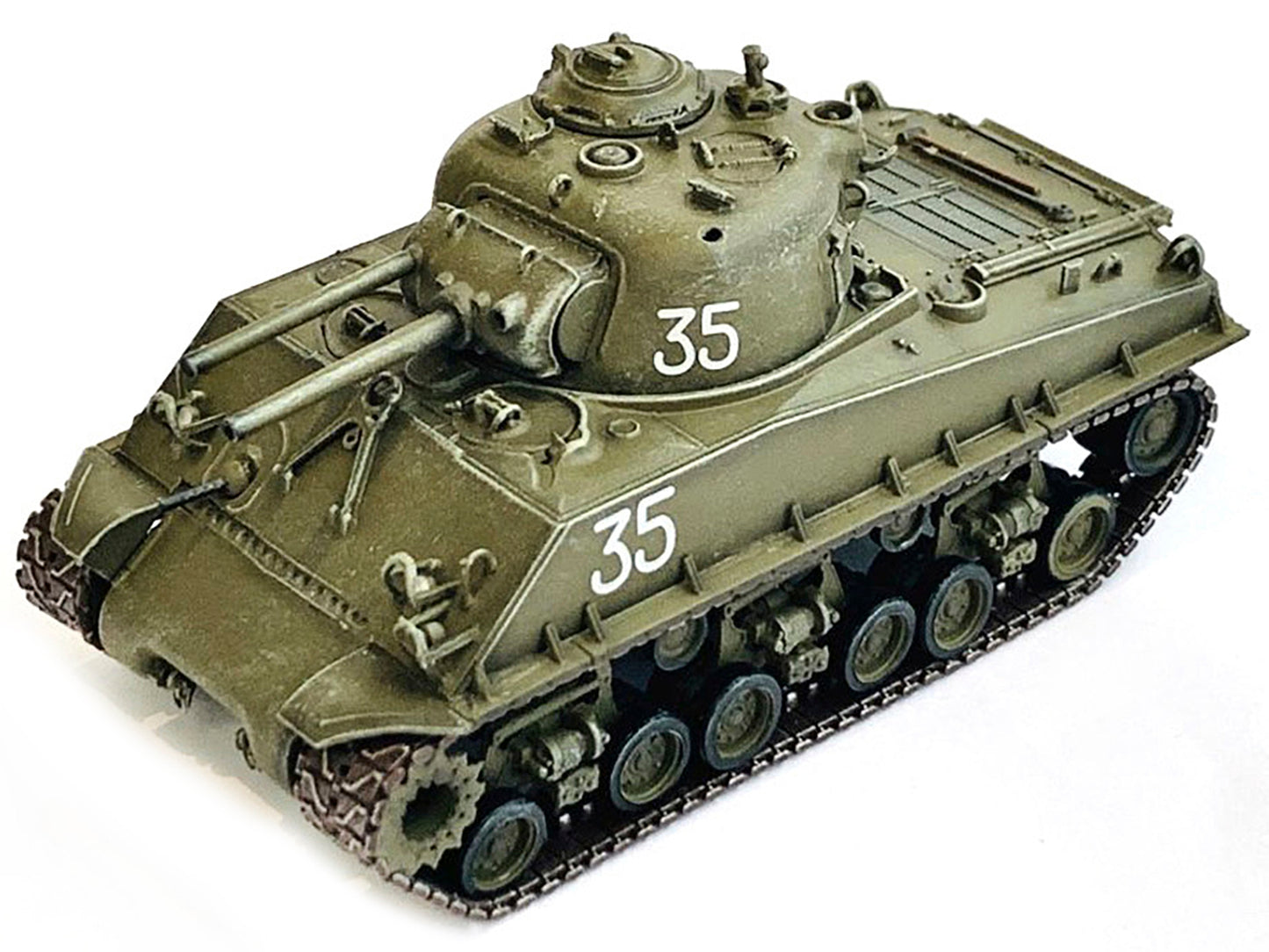 United States M4A3 HVSS POA-CWS-H5 Flamethrower Tank Olive Drab #35 "Hawaii" (1951) "NEO Dragon Armor" Series 1/72 Plastic Model by Dragon Models