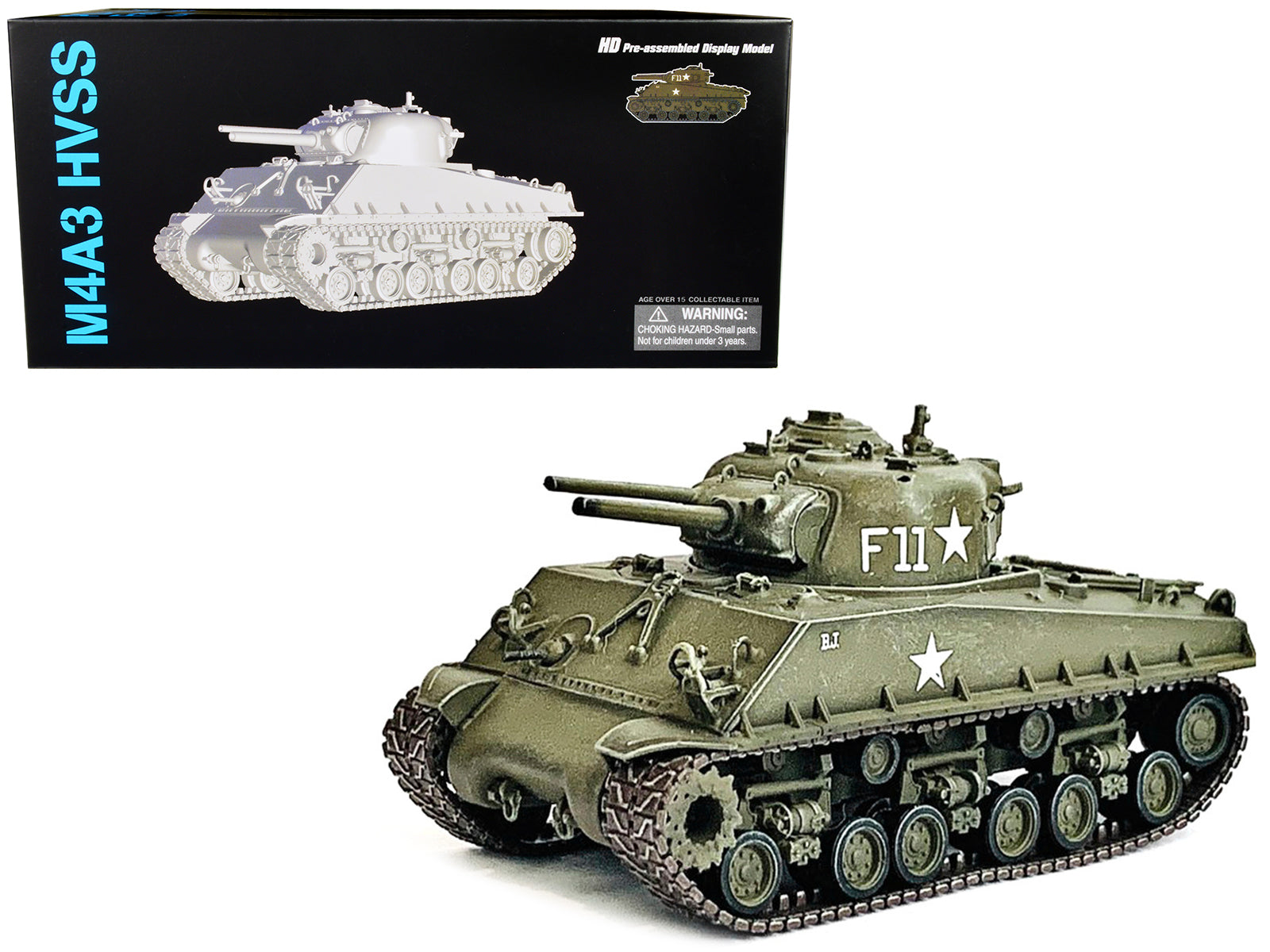 United States M4A3 HVSS POA-CWS-H5 Flamethrower Tank Olive Drab F11 "Korea" (1951) "NEO Dragon Armor" Series 1/72 Plastic Model by Dragon Models-DiecastModeler.com