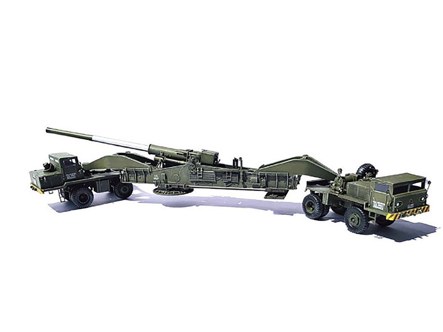 United States M65 Atomic Cannon "Atomic Annie" Artillery Olive Drab "Traveling Mode" US Army "NEO Dragon Armor" Series 1/72 Plastic Model by Dragon Models