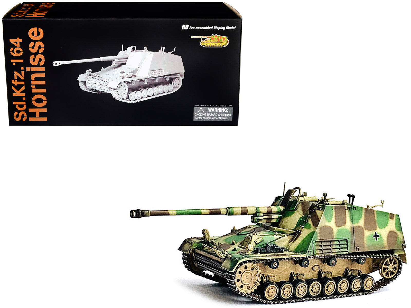 German Sd.Kfz.164 Hornisse "Nashorn" Armored Vehicle "German Army" "NEO Dragon Armor" Series 1/72 Plastic Model by Dragon Models-DiecastModeler.com