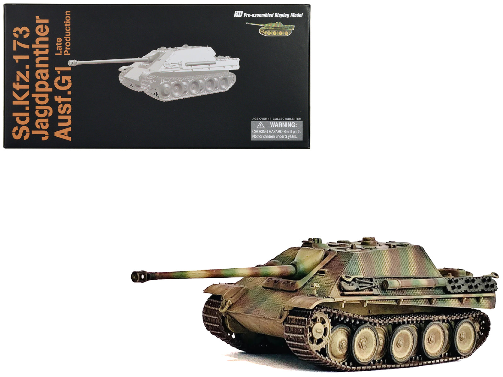 Germany Sd.Kfz.173 Jagdpanther Ausf.G1 Late Production Tank "sPz.Jg.Abt.560 Ardennes" (1944) "NEO Dragon Armor" Series 1/72 Plastic Model by Dragon Models-DiecastModeler.com