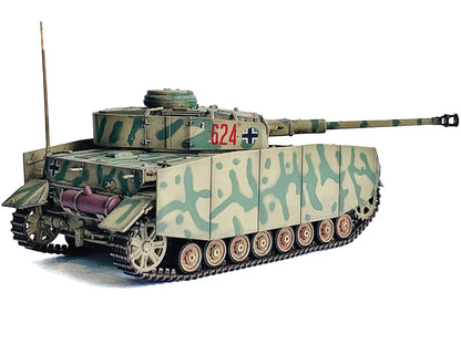 Germany Pz.Kpfw.IV Ausf.H with Schurzen Tank #624 "3.Pz.Div. Ukraine" (1943) "NEO Dragon Armor" Series 1/72 Plastic Model by Dragon Models-DiecastModeler.com