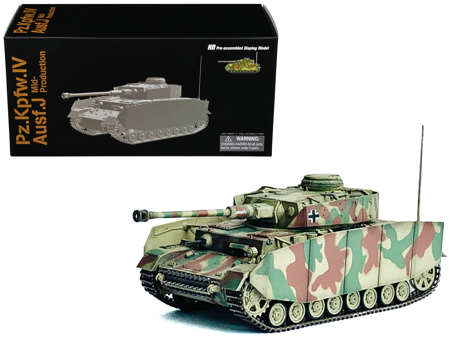 Germany Pz.Kpfw.IV Ausf.J Mid Production Tank "Pz.Abt.115 15.Pz.Gren.Div. Champs Belgium" (1944) "NEO Dragon Armor" Series 1/72 Plastic Model by Dragon Models-DiecastModeler.com