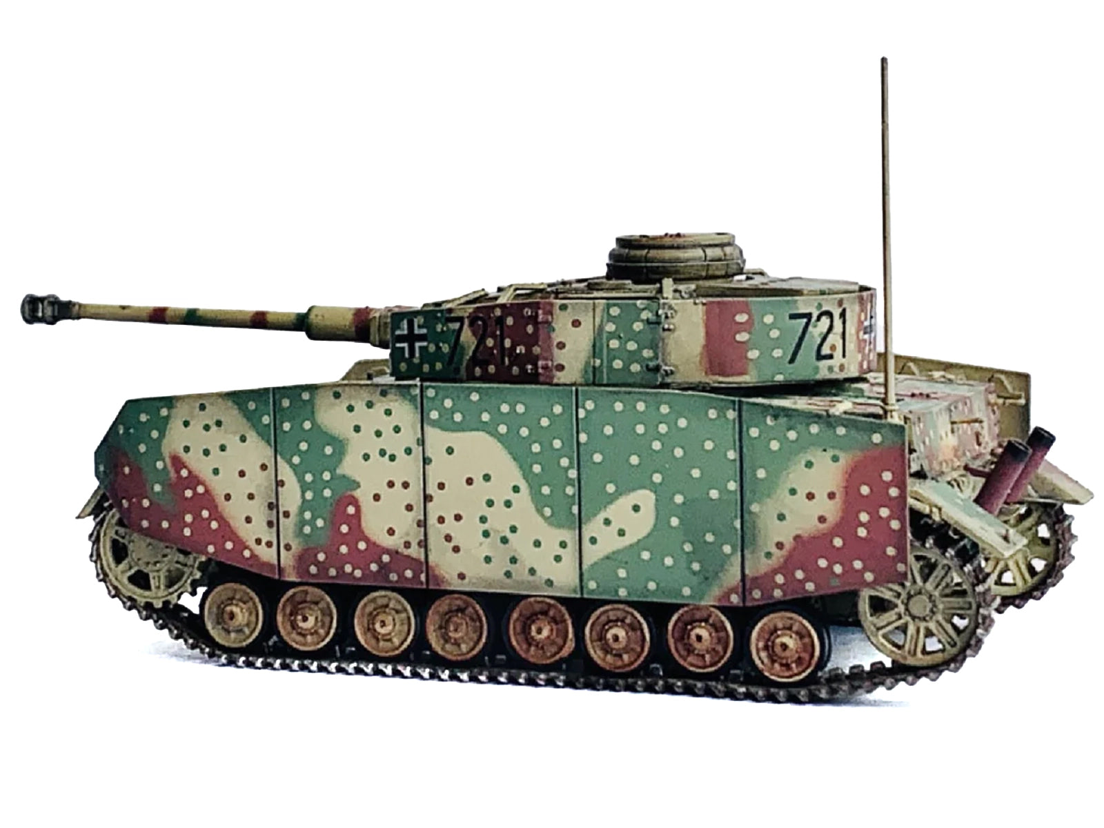 Germany Pz.Kpfw.IV Ausf.J Mid Production Tank "#721 Western Front" (1944) "NEO Dragon Armor" Series 1/72 Plastic Model by Dragon Models-DiecastModeler.com