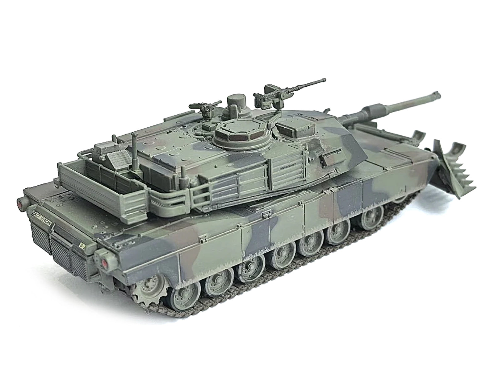 United States M1A2 SEP (System Enhancement Package) Tank with Mine Plow (Plowing Mode) "United States Army 1st Battalion 16th Cav. Reg. Fort Knox" (2002)" Green Camouflage "NEO Dragon Armor" Series 1/72 Plastic Model by Dragon Models-DiecastModeler.com