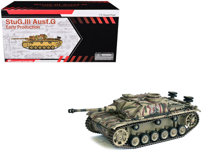 Germany StuG III Ausf. G "Early Production" Tank "#233 Pz.Abt. 103 3.Pz.Gren. Div. Rome" (1943) "NEO Dragon Armor" Series 1/72 Plastic Model by Dragon Models-DiecastModeler.com
