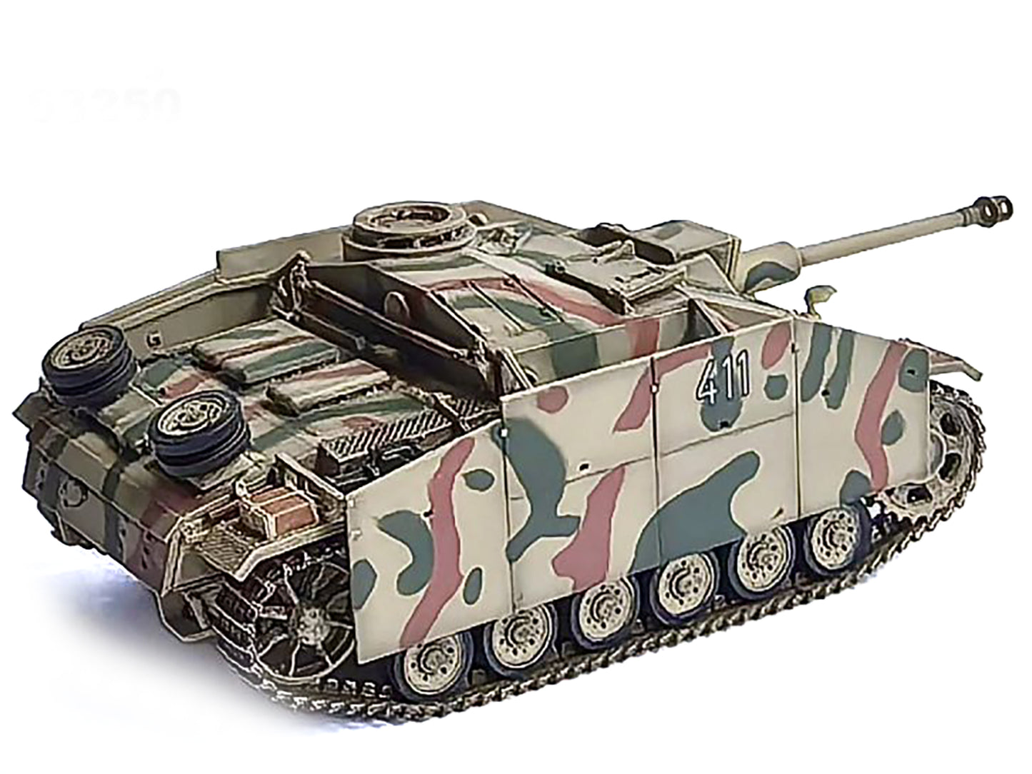 Germany StuG.III Ausf.G Early Production Tank with Schurzen #411 "Panzer Abteilung 115 Italy" (1943) "NEO Dragon Armor" Series 1/72 Plastic Model by Dragon Models-DiecastModeler.com