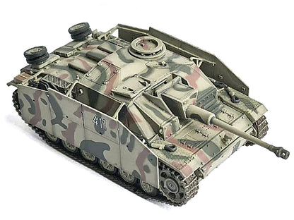 Germany StuG.III Ausf.G Early Production Tank with Schurzen #411 "Panzer Abteilung 115 Italy" (1943) "NEO Dragon Armor" Series 1/72 Plastic Model by Dragon Models-DiecastModeler.com