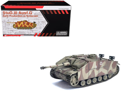 Germany StuG III Ausf. G "Early Production" with Schurzen Tank "Pz.Gren.Div. Totenkopf Kursk" (1943) "NEO Dragon Armor" Series 1/72 Plastic Model by Dragon Models-DiecastModeler.com