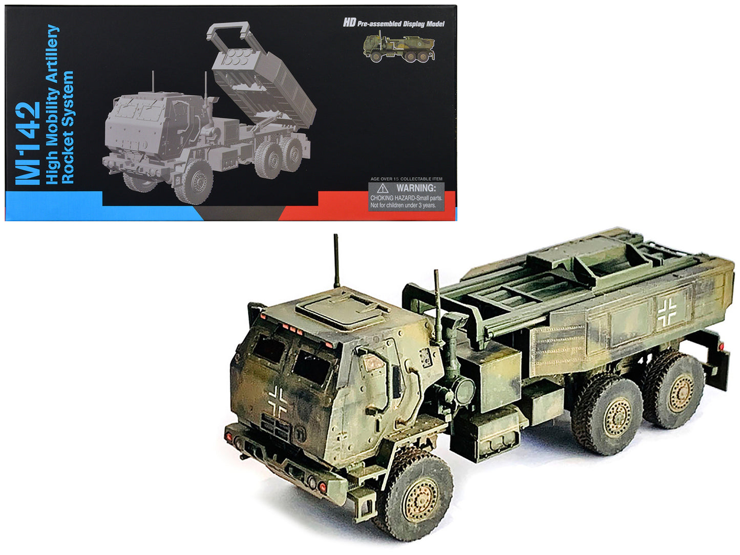 Ukraine M142 High Mobility Artillery Rocket System (HIMARS) Green Camouflage "NEO Dragon Armor" Series 1/72 Plastic Model by Dragon Models-DiecastModeler.com