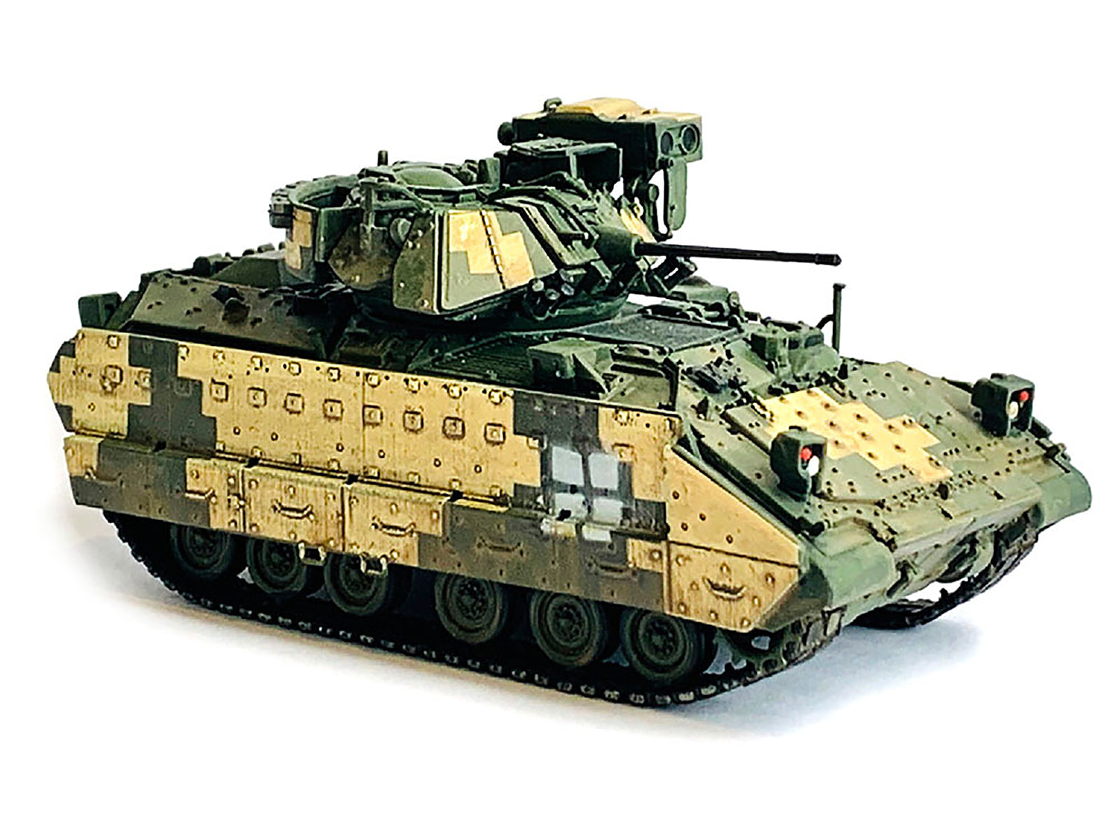 Ukraine M2A2 ODS Light Tank 3-Tone Camouflage "NEO Dragon Armor" Series 1/72 Plastic Model by Dragon Models-DiecastModeler.com