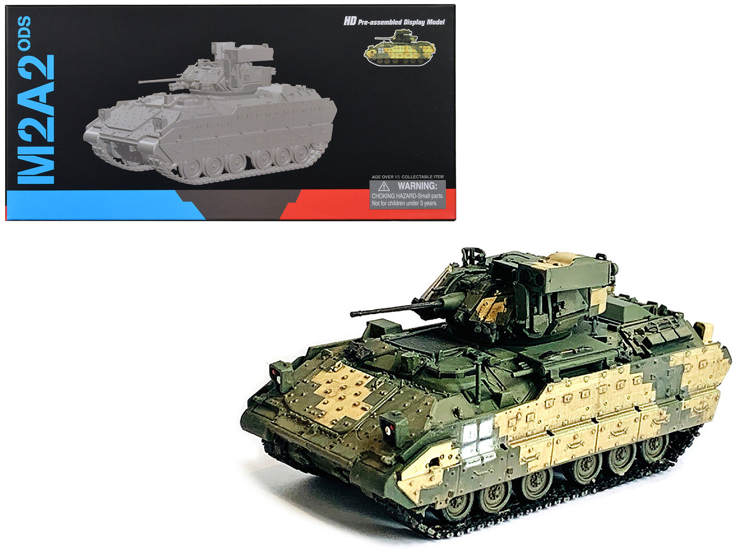 Ukraine M2A2 ODS Light Tank 3-Tone Camouflage "NEO Dragon Armor" Series 1/72 Plastic Model by Dragon Models-DiecastModeler.com