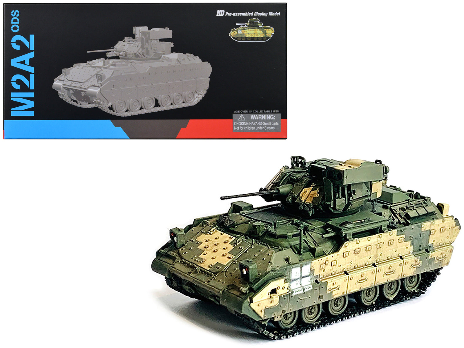 Ukraine M2A2 ODS Light Tank 3-Tone Camouflage "NEO Dragon Armor" Series 1/72 Plastic Model by Dragon Models-DiecastModeler.com