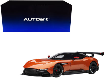 Aston Martin Vulcan Madagascar Orange with Carbon Top 1/18 Model Car by Autoart-DiecastModeler.com