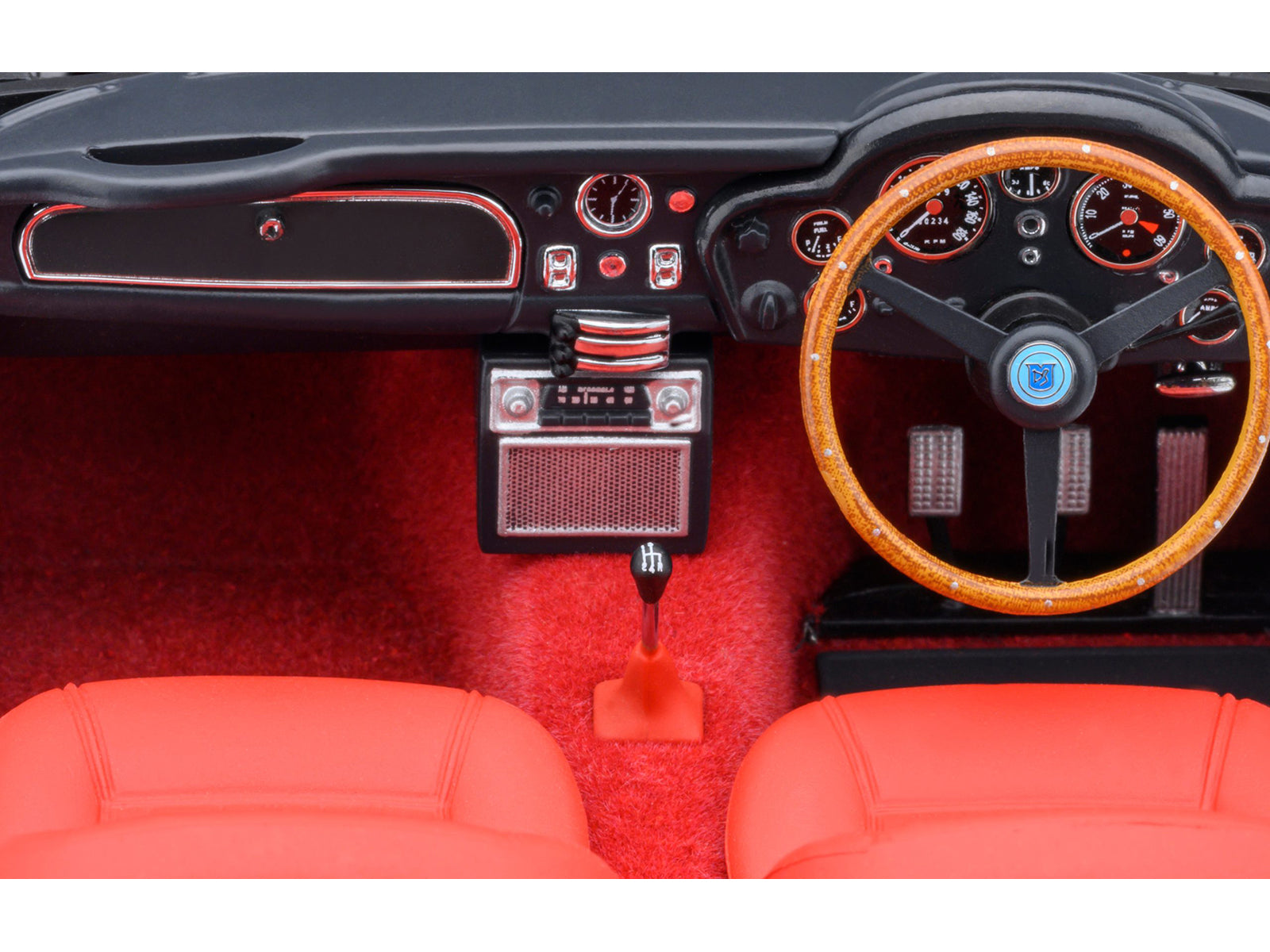 Aston Martin DB5 RHD (Right Hand Drive) Dubonnet Rosso Red Metallic 1/18 Model Car by Autoart-DiecastModeler.com