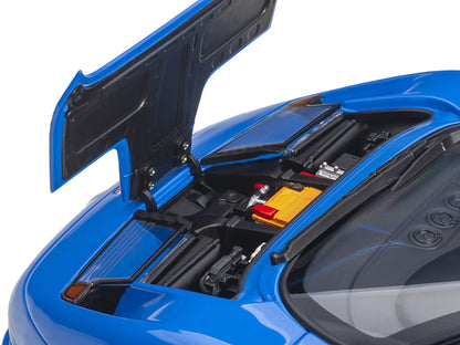 Bugatti EB110 SS Super Sport French Racing Blue with Silver Wheels 1/18 Model Car by Autoart-DiecastModeler.com