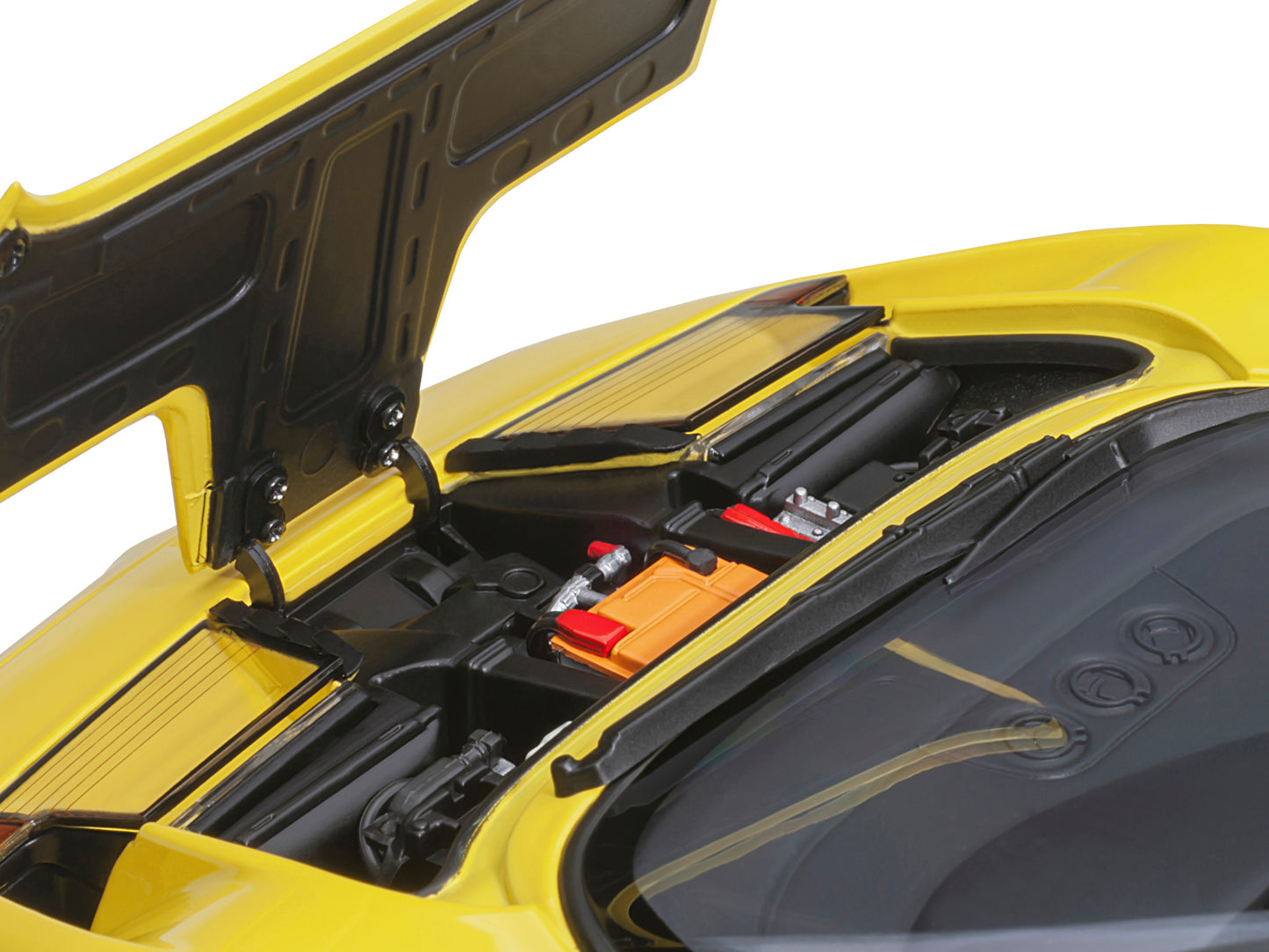 Bugatti EB110 SS Super Sport Giallo Bugatti Yellow with Silver Wheels 1/18 Model Car by Autoart-DiecastModeler.com