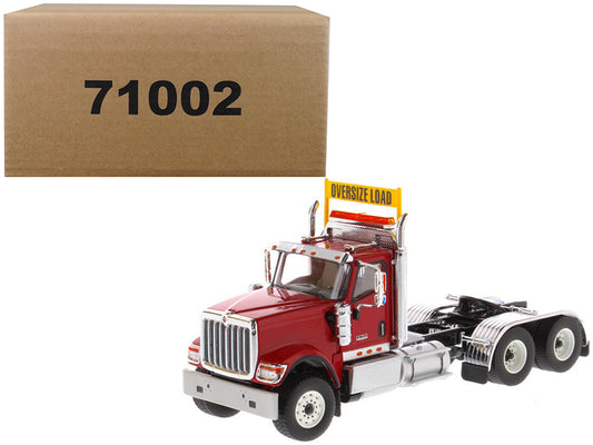 International HX520 Day Cab Tandem Tractor Red 1/50 Diecast Model by Diecast Masters-DiecastModeler.com