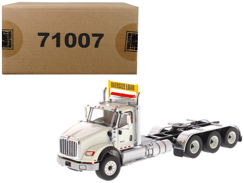 International HX620 Day Cab Tridem Tractor White 1/50 Diecast Model by Diecast Masters-DiecastModeler.com