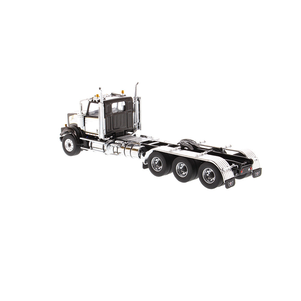 Western Star 4900 SF Tridem Day Cab Truck Tractor Black "Transport Series" 1/50 Diecast Model by Diecast Masters-DiecastModeler.com