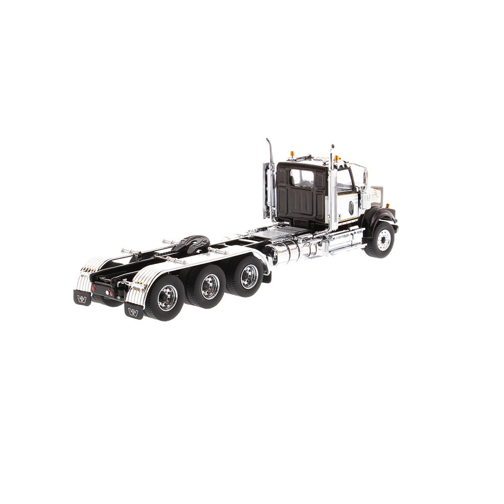 Western Star 4900 SF Tridem Day Cab Truck Tractor Black "Transport Series" 1/50 Diecast Model by Diecast Masters-DiecastModeler.com