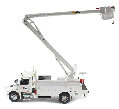 Peterbilt 536 Truck with Altec AA55 Aerial Service Body White "Transport Series" 1/32 Diecast Model by Diecast Masters-DiecastModeler.com
