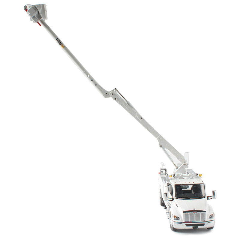 Peterbilt 536 Truck with Altec AA55 Aerial Service Body White "Transport Series" 1/32 Diecast Model by Diecast Masters-DiecastModeler.com