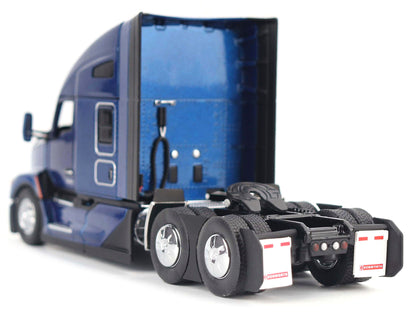 Kenworth T680 Truck Tractor Deep Cerulean Blue Metallic "Transport Series" 1/50 Diecast Model by Diecast Masters-DiecastModeler.com