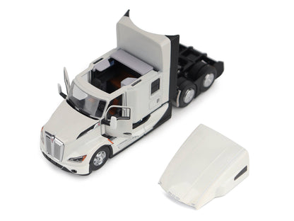 Kenworth T680 Truck Tractor Pearl White "Transport Series" 1/50 Diecast Model by Diecast Masters-DiecastModeler.com