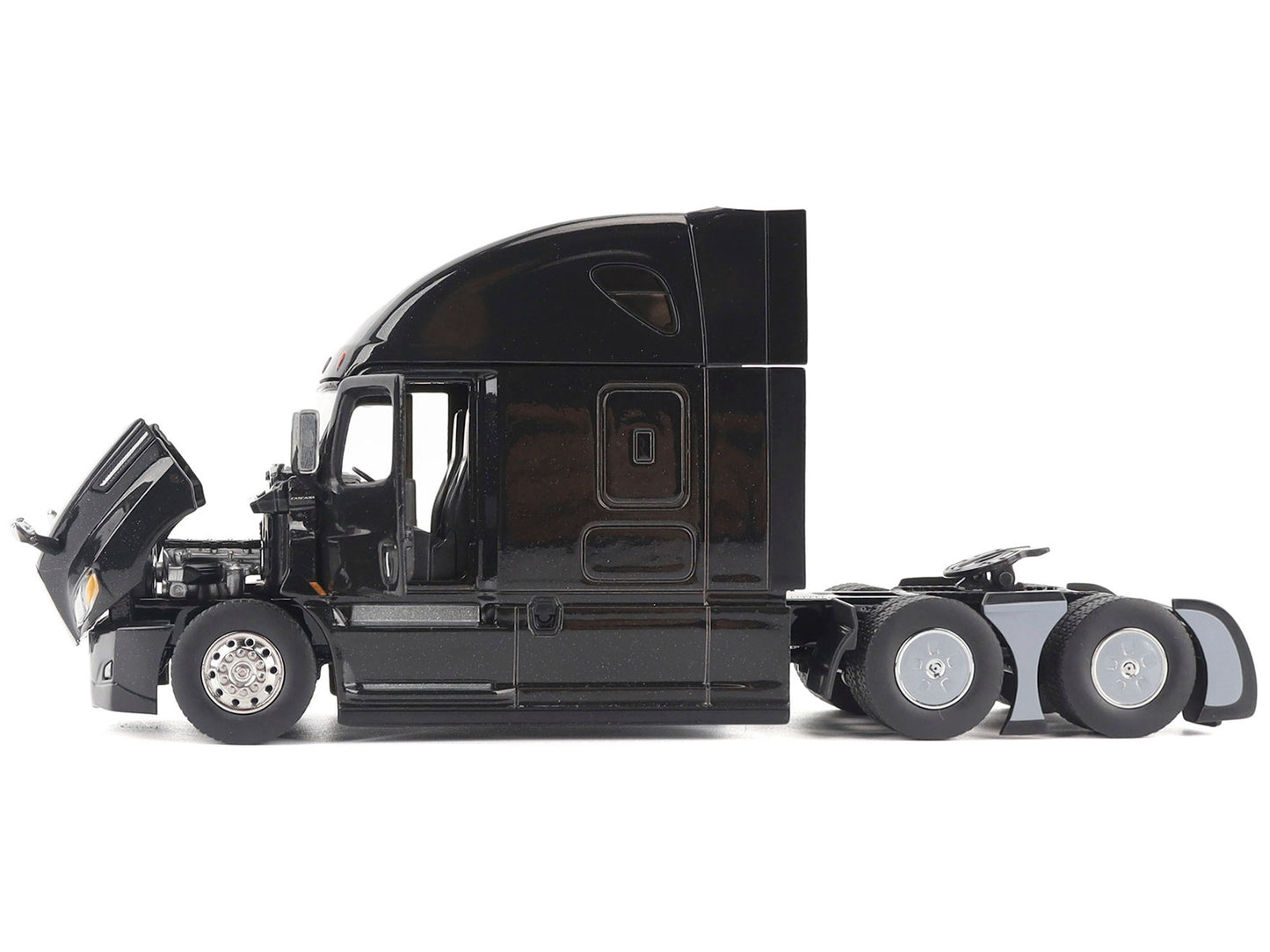 Freightliner New Cascadia Sleeper Cab Truck Tractor Black "Transport Series" 1/50 Diecast Model by Diecast Masters