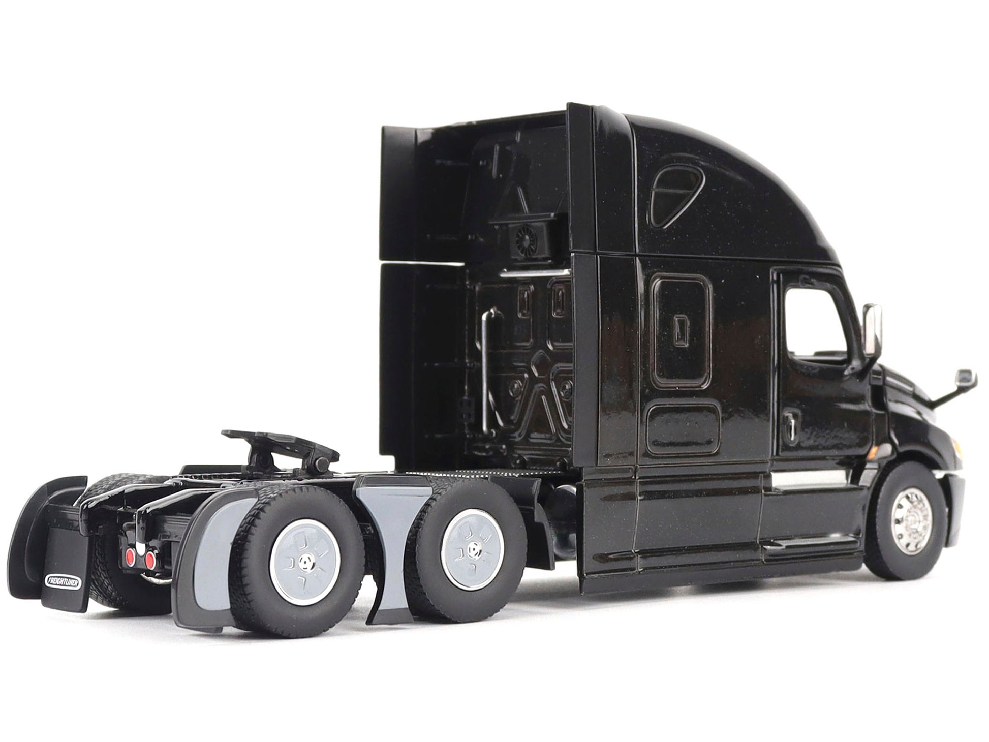 Freightliner New Cascadia Sleeper Cab Truck Tractor Black "Transport Series" 1/50 Diecast Model by Diecast Masters-DiecastModeler.com