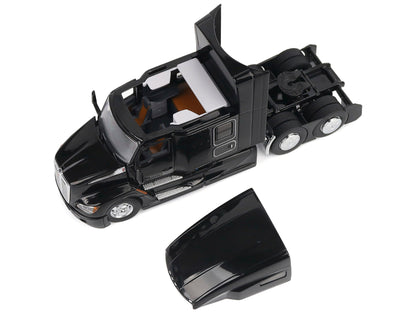 Kenworth T680 76" High Roof Sleeper Cab Truck Tractor Black "Transport Series" 1/50 Diecast Model by Diecast Masters-DiecastModeler.com