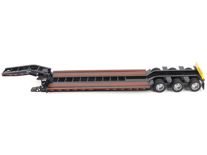 Trail King TK120 Hydraulic Detachable Gooseneck Lowboy Trailer Black (Regular Version) "Transport Series" 1/50 Diecast Model by Diecast Masters-DiecastModeler.com
