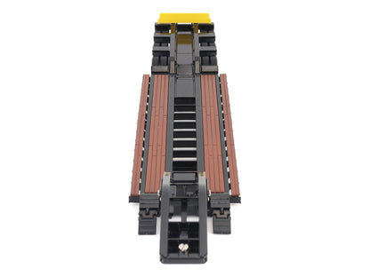 Trail King TK120 Hydraulic Detachable Gooseneck Lowboy Trailer Black (Outrigger Version) "Transport Series" 1/50 Diecast Model by Diecast Masters-DiecastModeler.com