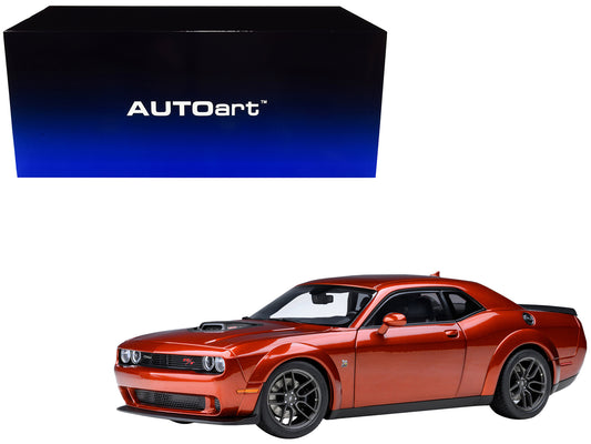 2022 Dodge Challenger R/T Scat Pack Widebody Sinamon Stick Orange 1/18 Model Car by Autoart-DiecastModeler.com