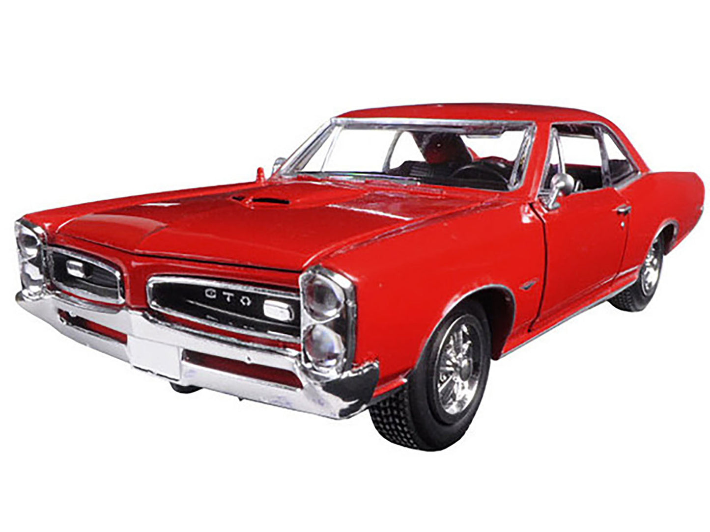 1966 Pontiac GTO Red "Muscle Car Collection" 1/25 Diecast Model Car by New Ray