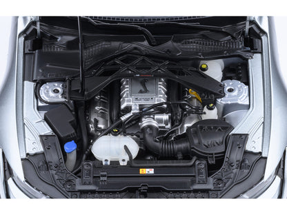 Ford Mustang Shelby GT500 Iconic Silver Metallic with Black Stripes 1/18 Model Car by Autoart