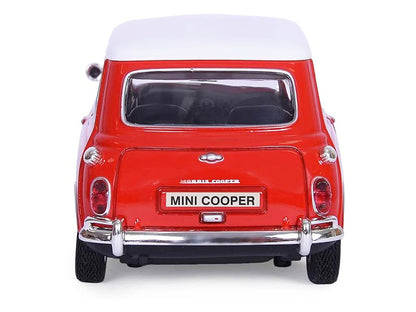 1961-1967 Morris Mini Cooper Red with White Top "Timeless Legends" 1/18 Diecast Model Car by Motormax
