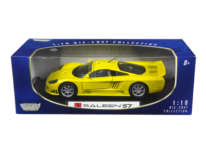 Saleen S7 Yellow 1/18 Diecast Model Car by Motormax-DiecastModeler.com