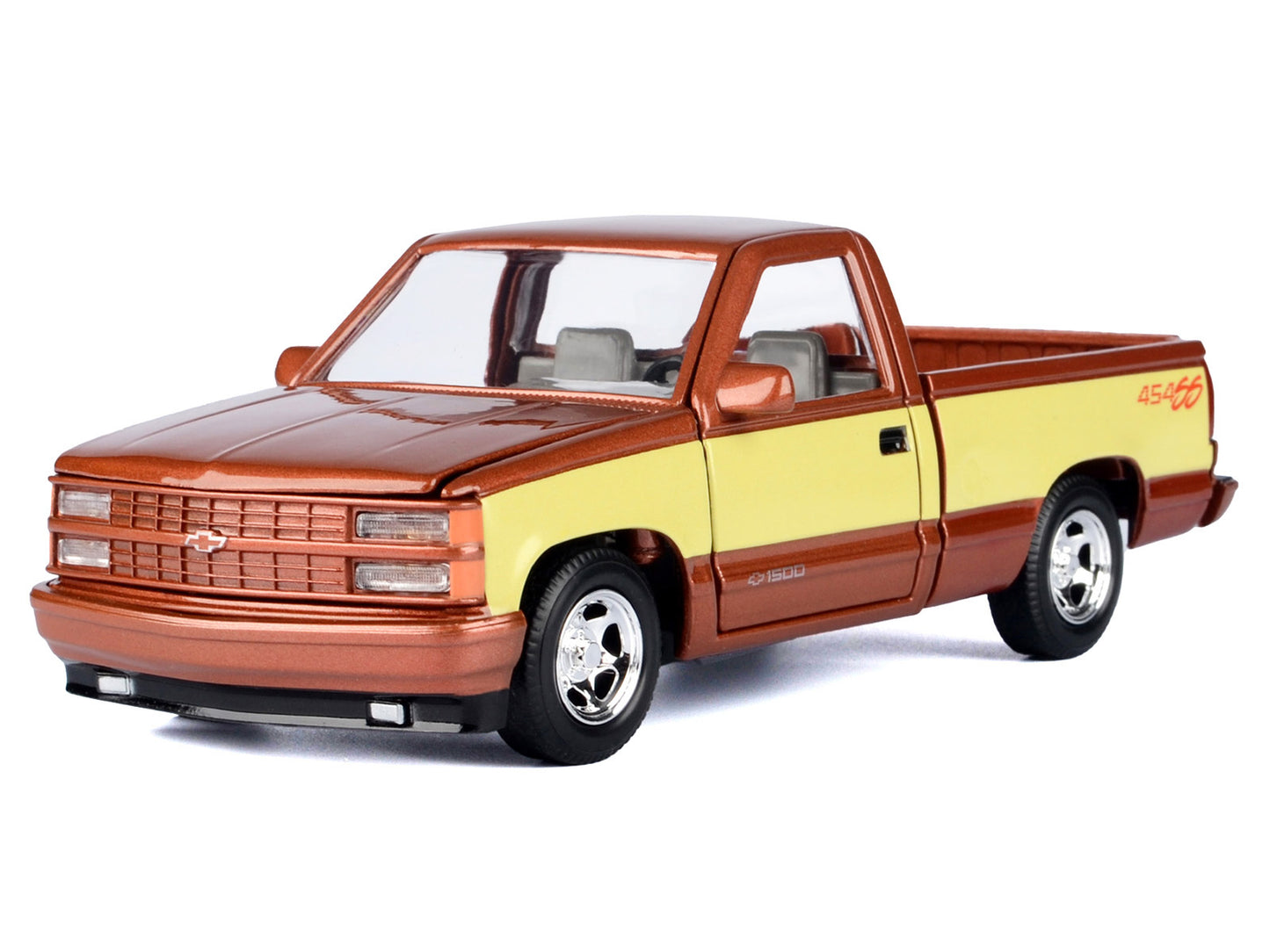1992 Chevrolet 454 SS Pickup Truck Copper Metallic with Beige Sides "American Classics" Series 1/24 Diecast Model Car by Motormax-DiecastModeler.com