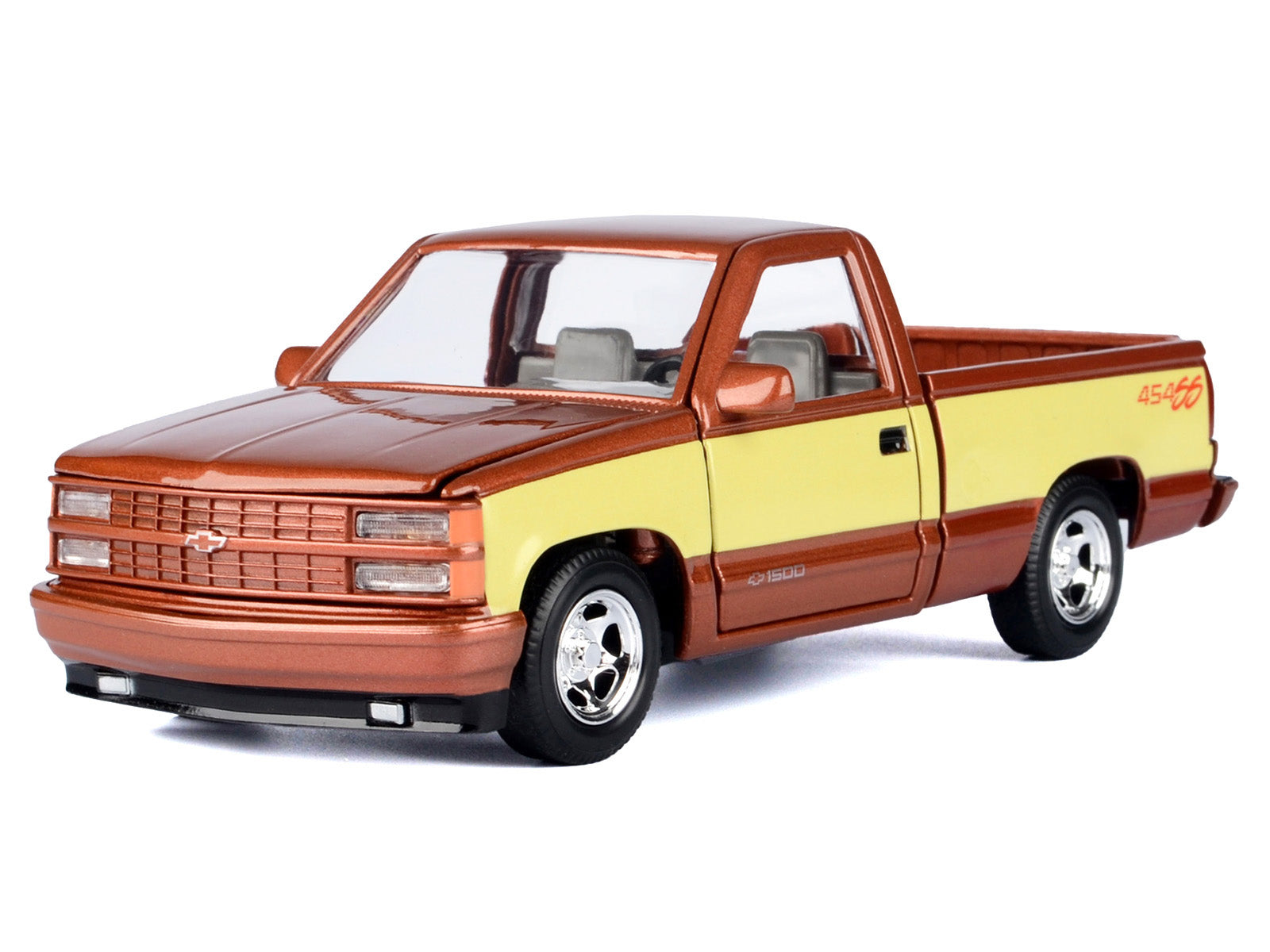 1992 Chevrolet 454 SS Pickup Truck Copper Metallic with Beige Sides "American Classics" Series 1/24 Diecast Model Car by Motormax-DiecastModeler.com