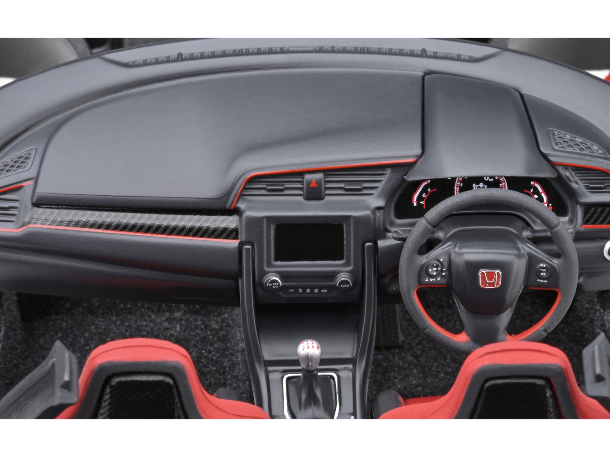 2021 Honda Civic Type R (FK8) RHD (Right Hand Drive) Crystal Black Pearl 1/18 Model Car by Autoart-DiecastModeler.com