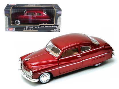 1949 Mercury Red 1/24 Diecast Model Car by Motormax-DiecastModeler.com